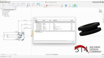 Fusion360 Tutorial: Design of a Grommet using Parameters