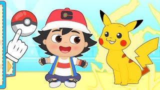 BABIES ALEX AND KIRA 💥🤩 Dress up as Pikachu and Ash from Pokémon