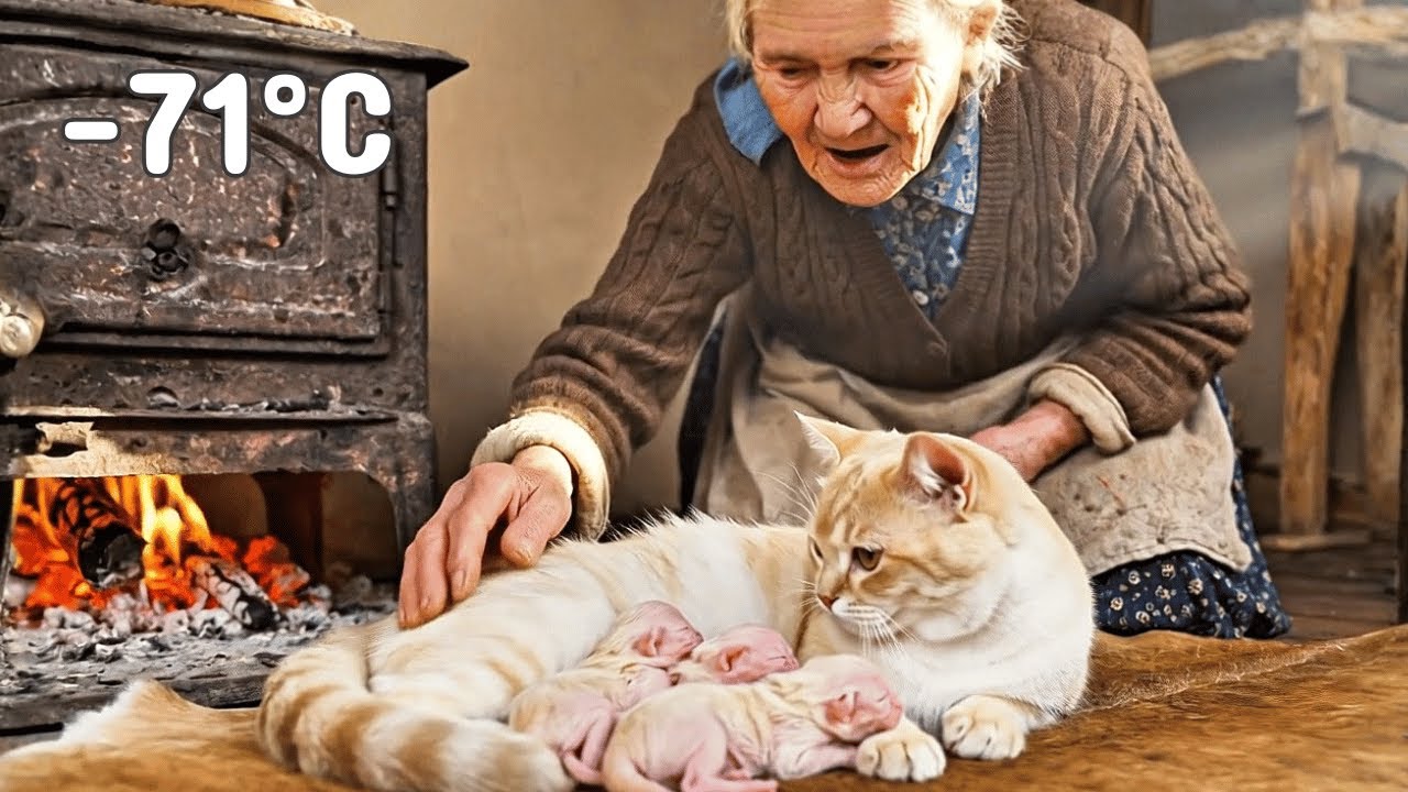 Surviving -71°C: She Found an Abandoned Pregnant Cat in a Blizzard | A Harsh Winter Story