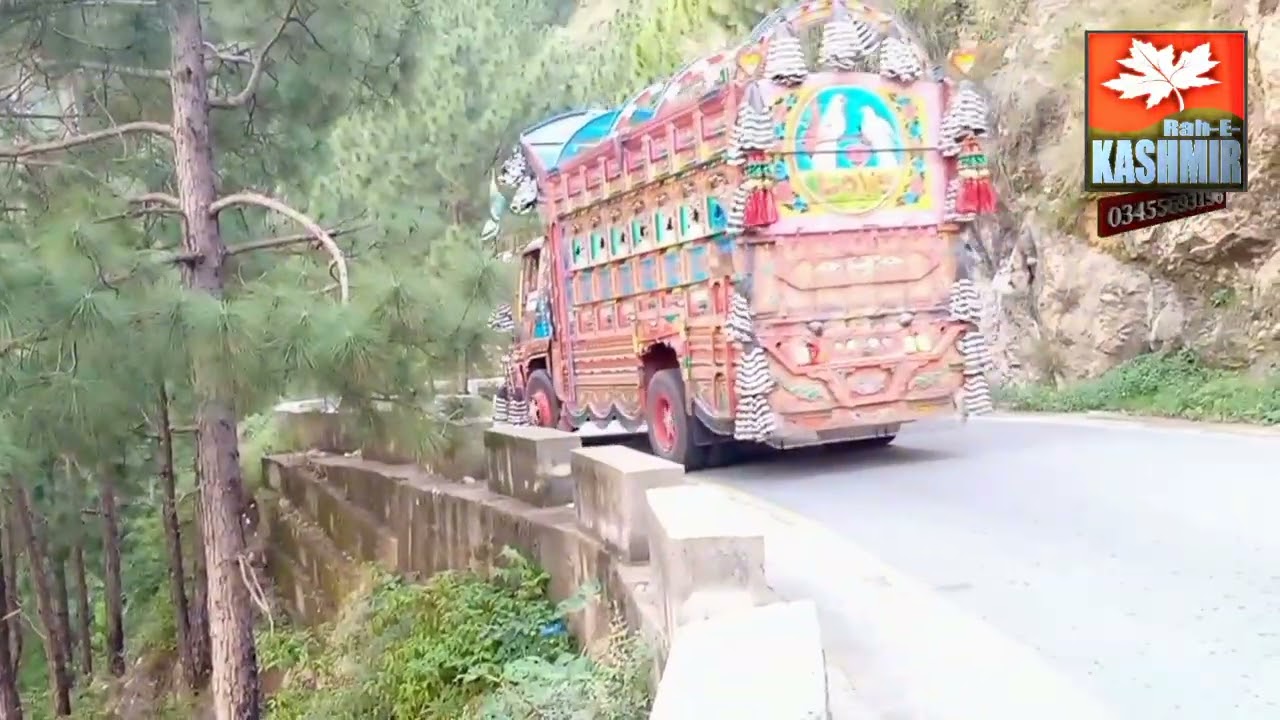 The nakyal valley between the high mountains 