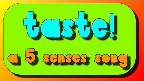 5 Senses Song- The sense of Taste!