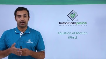 Class 11th – First Equation of Motion | Motion in Straight Line | Tutorials Point