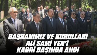 🔴 Başkanımız Dursun Aydın Özbek ve kurulları, kurucumuz Ali Sami Yen'in kabrini ziyaret ediyor