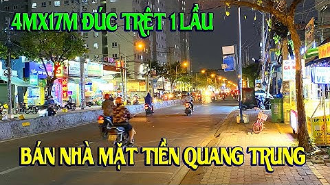 Ngộp Bank|Bán Nhà Mặt Tiền Đường Quang Trung Quận Gò Vấp|4mx17m Đúc 1 Trệt 1 Lầu| Đang cho thuê 20TR