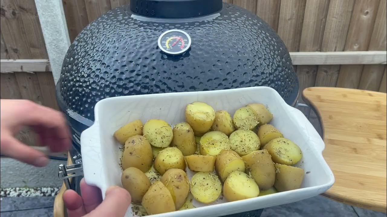 Kamado Roasted Baby Potatoes YouTube