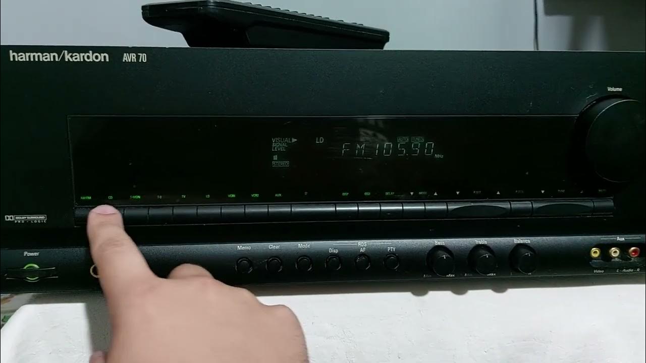 Harman Kardon AVR 70. test. YouTube