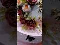Floral cake for ring ceremony with edible fondant rose#viral