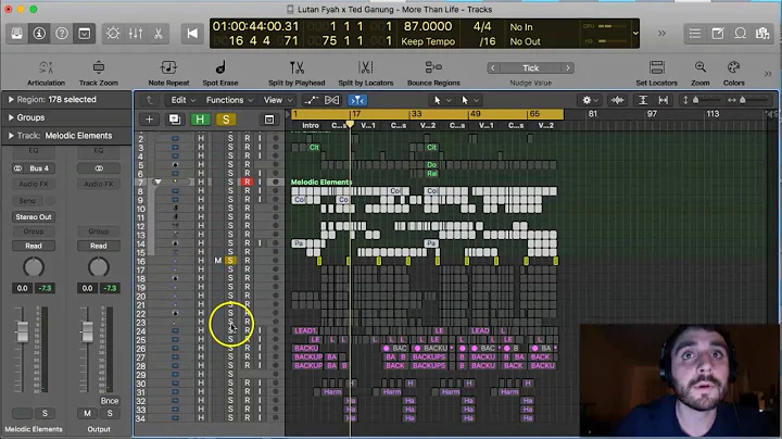 How to use Track Stacks in Logic Pro X : Music Production Tips w/ Ted Ganung