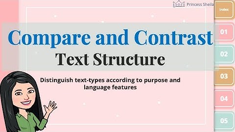 Compare and Contrast Text Structure
