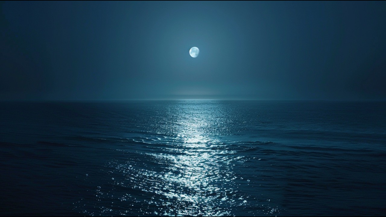 Deep Sleep Sounds for Peaceful Night - Quiet Blue Night (10 Hours)