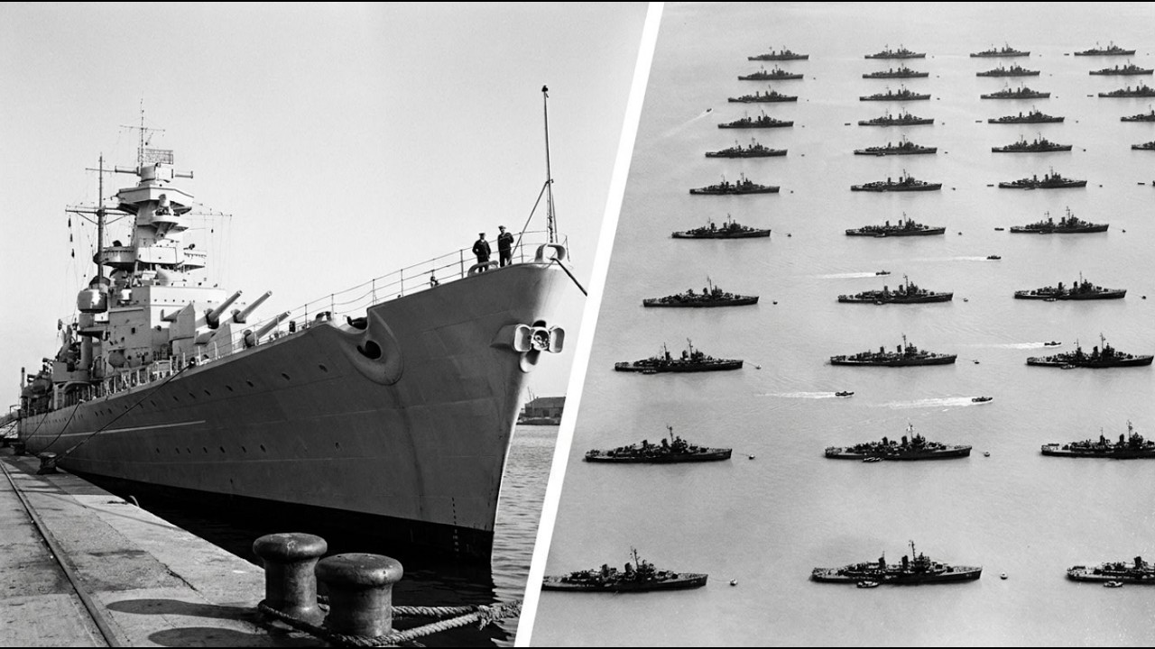 What happened to Hitler's battleships and great warships after the Second World War ended?