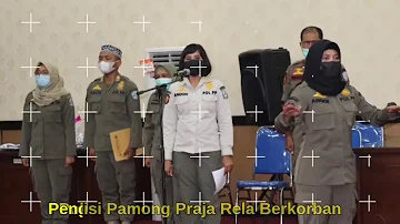 MARS POLISI PAMONG PRAJA @Pengukuhan Petugas Tindak Internal (PTI) Satpol PP Prov Jatim