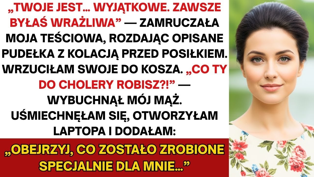 Moja teściowa kazała zrobić spersonalizowane zestawy obiadowe dla całej rodziny — ale mój był „i…