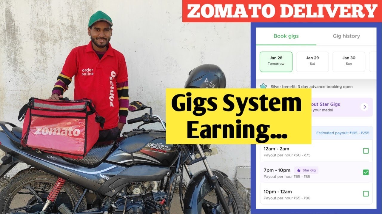 working in zomato food delivery Gigs Earning Rs... ?? YouTube