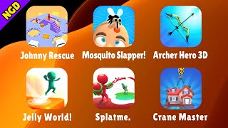 Johnny Rescue,Mosquito Slapper!,Archer Hero 3D,Jelly World!,Splatme.,Crane Master | New Games Daily screenshot 5