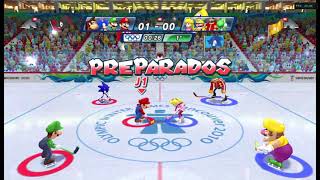 Mario & Sonic En Los Juegos Olimpicos De Invierno De Wii Con El Emulador Dolphin. Gameplay Español