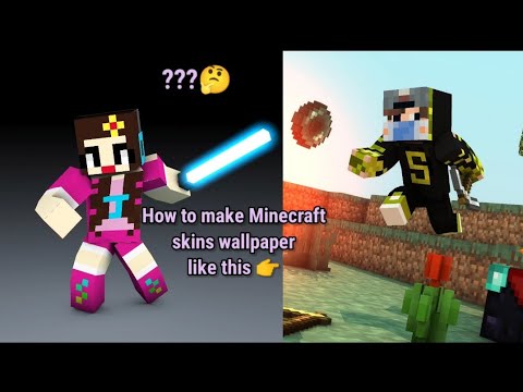 Do a minecraft wallpaper with your skin by Jddu46