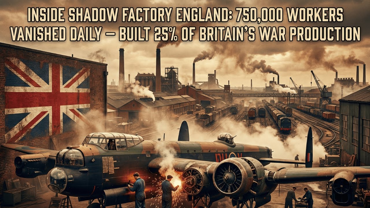 Inside Shadow Factory England: 750,000 Workers Vanished Daily —Built 25% of Britain's War Production