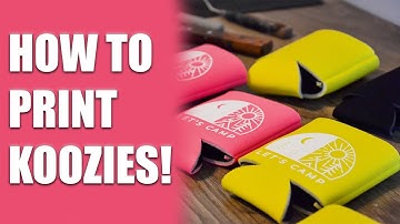 How to Screen Print Koozies Tutorial | by Screenprintdirect.com