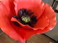 DIY Giant Poppy Flower 🌺 МК Большой Мак из изолона