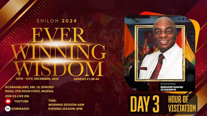 SHILOH 2024: HOUR OF VISITATION| DAY 3 | EVER WINNING WISDOM | 12 DECEMBER 2024 FAITH TABERNACLE OTA