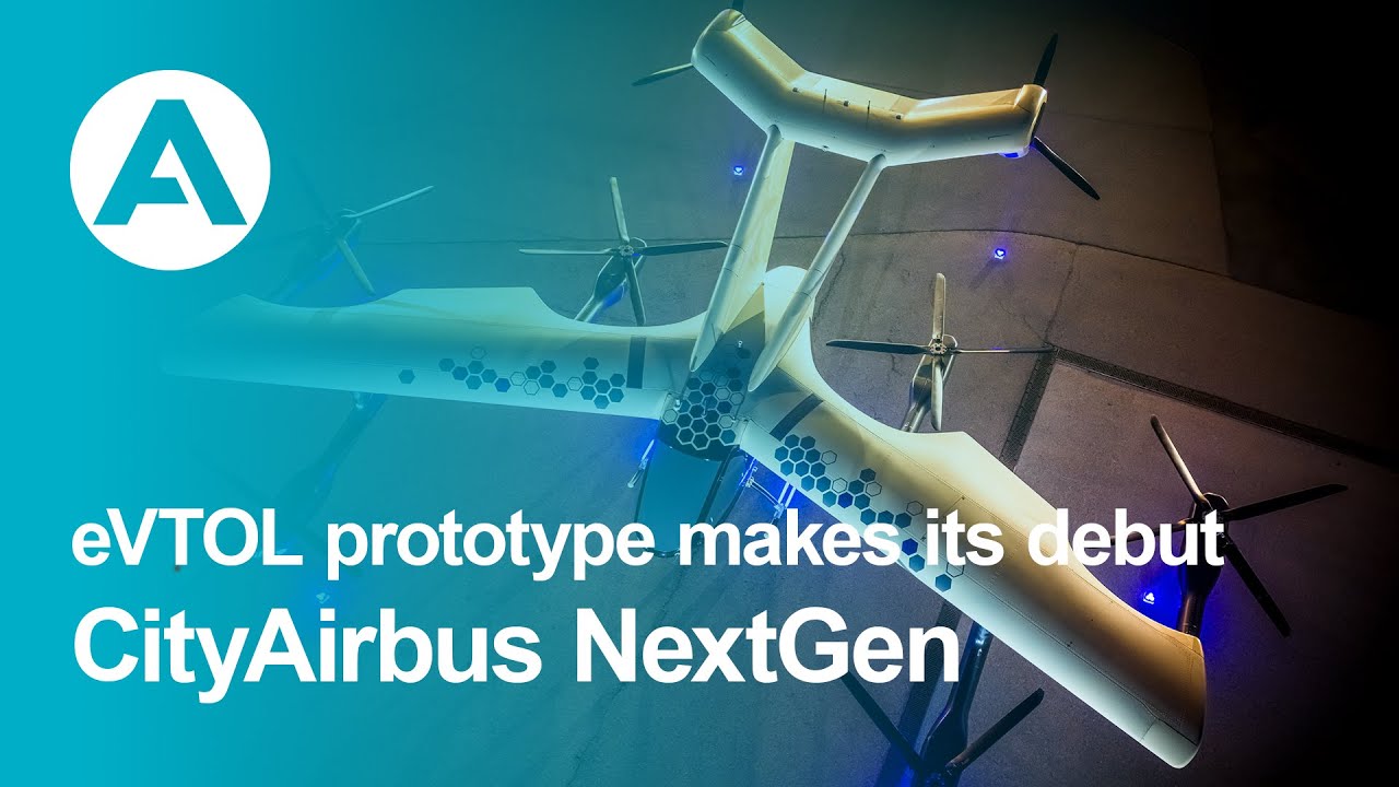 El prototipo CityAirbus NextGen eVTOL hace su debut. Fuente: Airbus