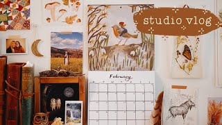 Studio Vlog #29 - spring painting & peaceful moments
