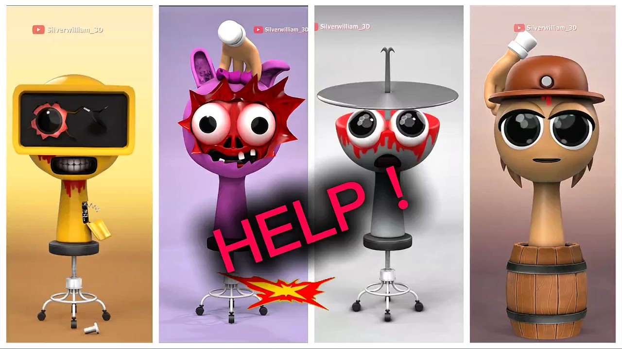 HELP! These Cute 3D Characters Turned SCARY 😱 (Wait For The Ending!#3danimation