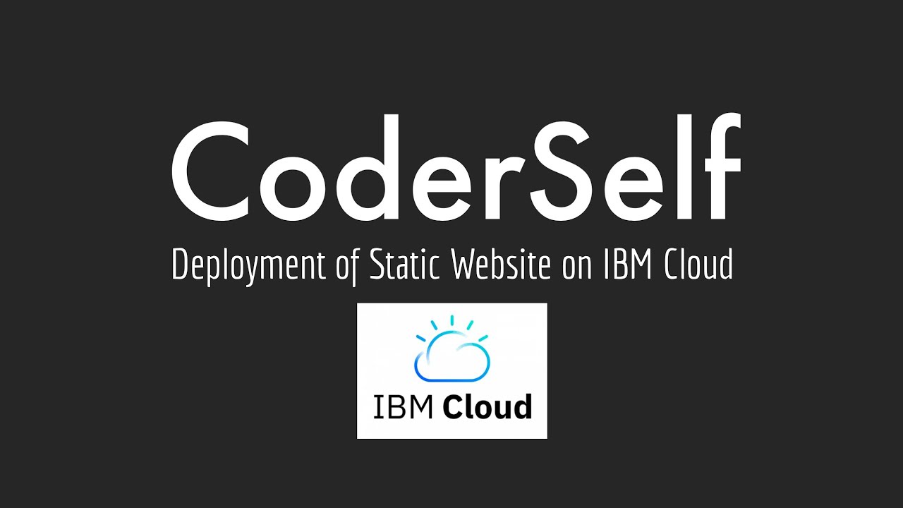 Deploying a static website on IBM Cloud | IBM Cloud Object Storage ...
