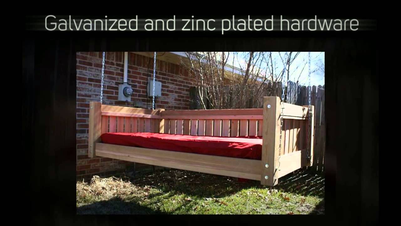 TMP Outdoor Furniture Victorian Red Cedar Daybed Swing