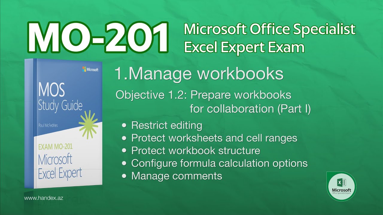 mos study guide for microsoft excel expert exam mo201 pdf