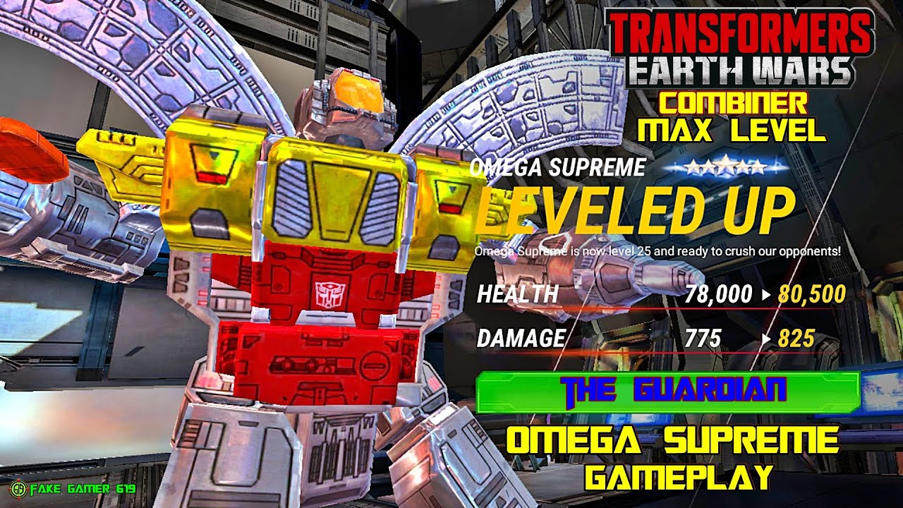 MAX LEVEL 5Star OMEGA SUPREME Transformers Earth Wars YouTube