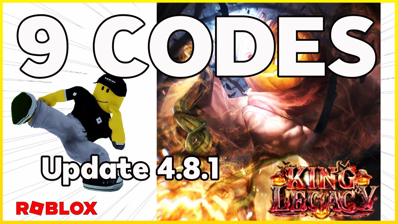 RESET STATS 🔥 9 WORKING CODES for 🔥KING LEGACY🔥 Update 4.8.1.🔥 Roblox  2023 🔥 Codes for Roblox TV 