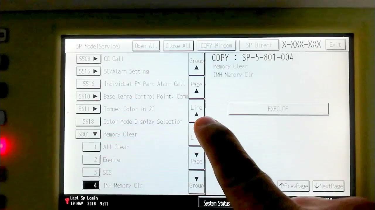 Ricoh SC86306 error code YouTube