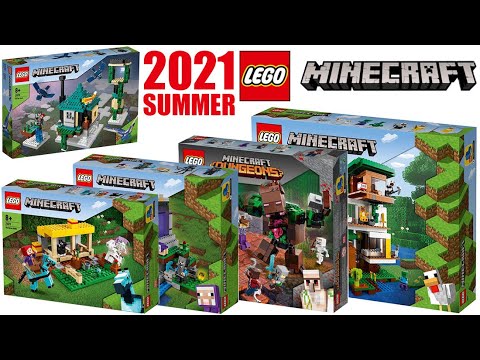 新商品の公式画像 21 夏 レゴ マインクラフト Lego Minecraft 21 マイクラ Youtube