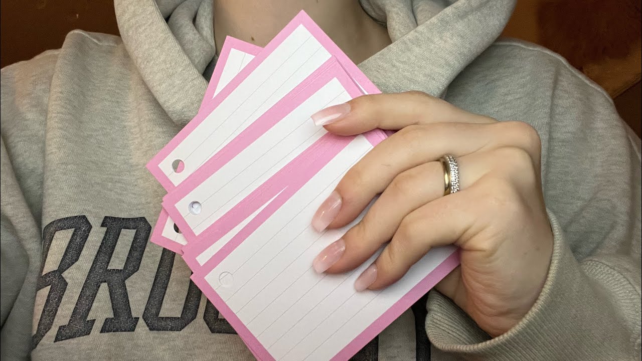 School/study ASMR (lofi and close up)💕