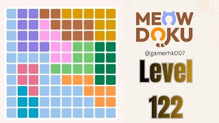 Meowdoku Level 122 Walkthrough Solution 