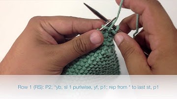 How to Knit the Tweed Stitch (English Style)