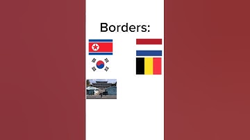 Korean Border vs Dutch-Belgian Border