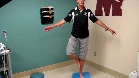 Ankle proprioception training