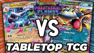 Can Mega Sharpedo ex Defeat Mega Charizard X ex in this Pokemon TCG Tabletop Match!?