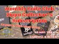 Monthly Knife Club Zippo Subscription Club - August 2022 Dragon Tier - Unboxing & Review