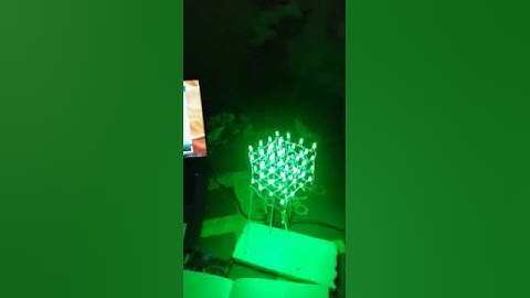 4x4x4 LED cube Arduino