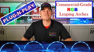 Commercial-Grade RGB Leaping Arches | Creative Displays