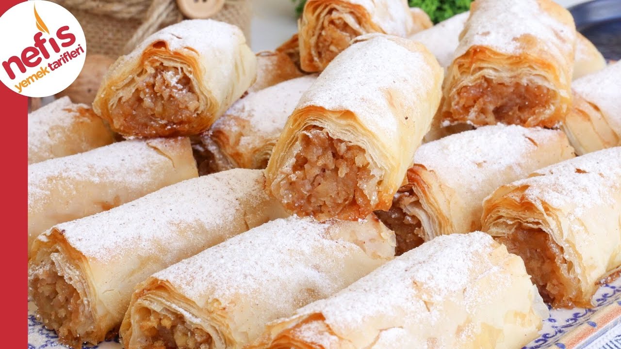 Elmalı Kurabiyeyi Kıskandıran BOMBA LEZZET 💥 Elmalı Çıtır Rulolar