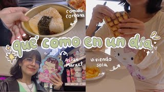 vlog: viviendo sola  comida coreana, mercado asiático y compritas