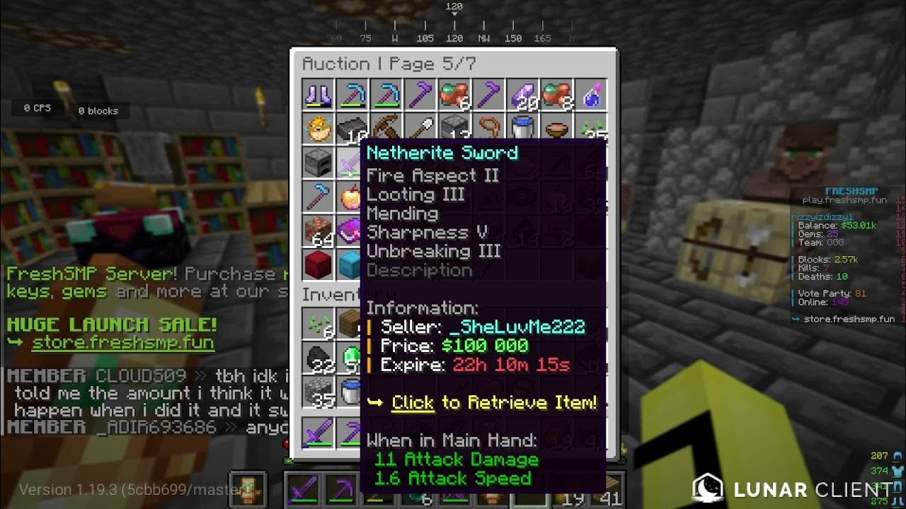 How to get money on fresh smp youtube