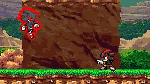 SSF2 Mod Battle: Fleetway Dark Super Sonic Vs Shadow