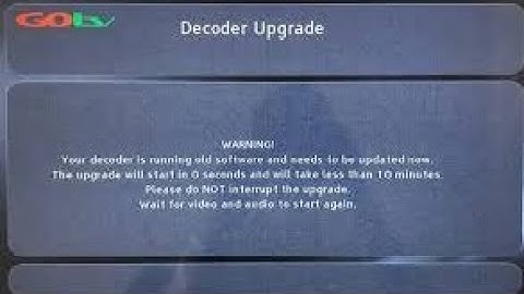 How To Upgrade GOtv decoder Software | #gotv  #dstv 