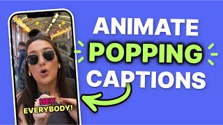Pop Up Captions | VEED CAPTIONS APP